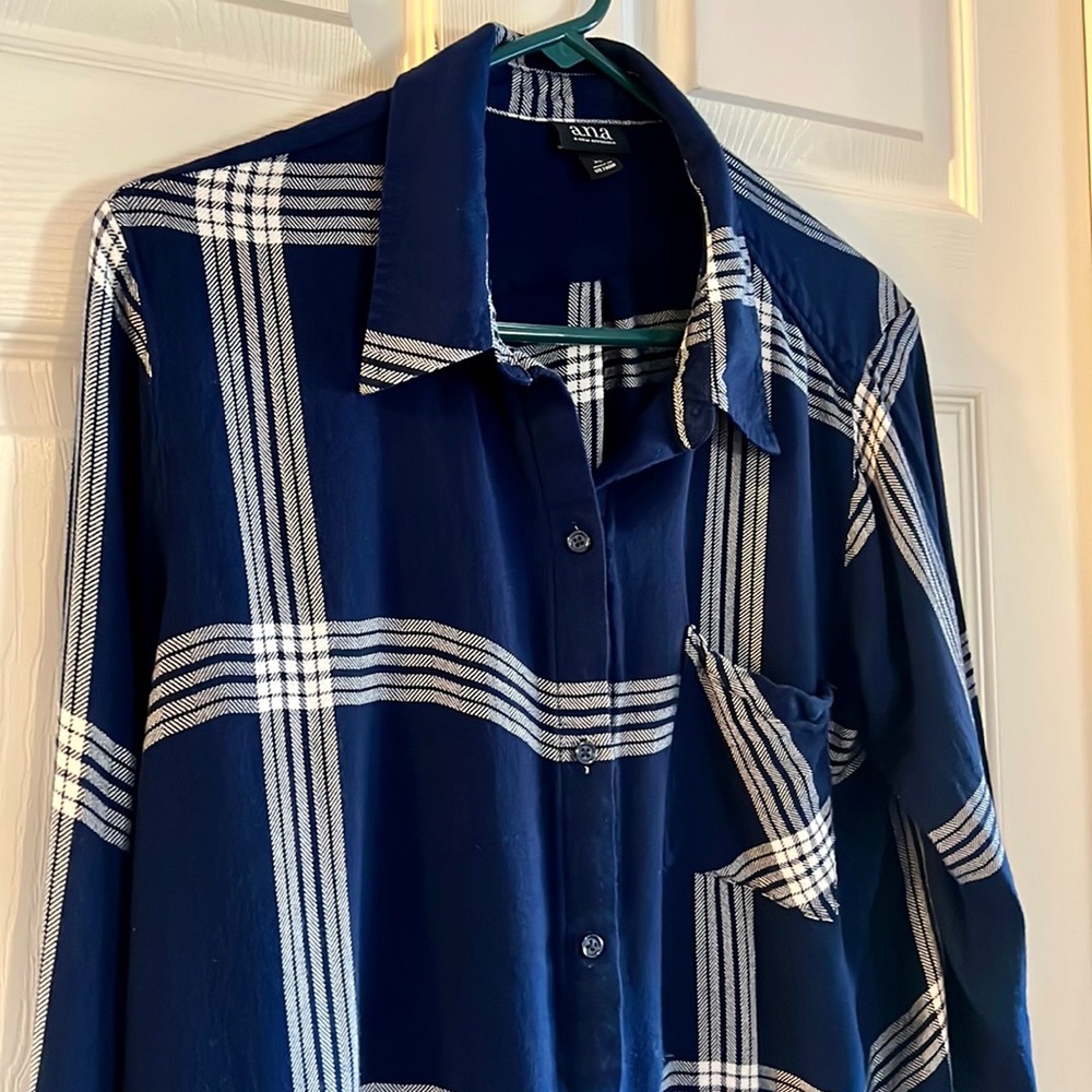 a.n.a Button-up Flannel Shirt